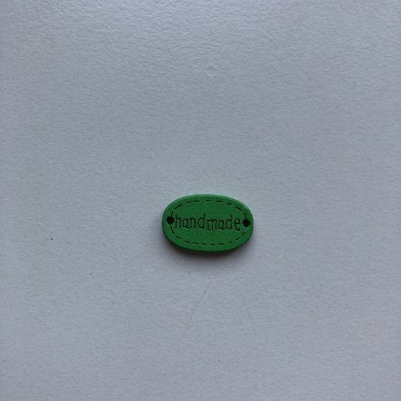 Guzik drewniany Handmade 1,8 cm zielony