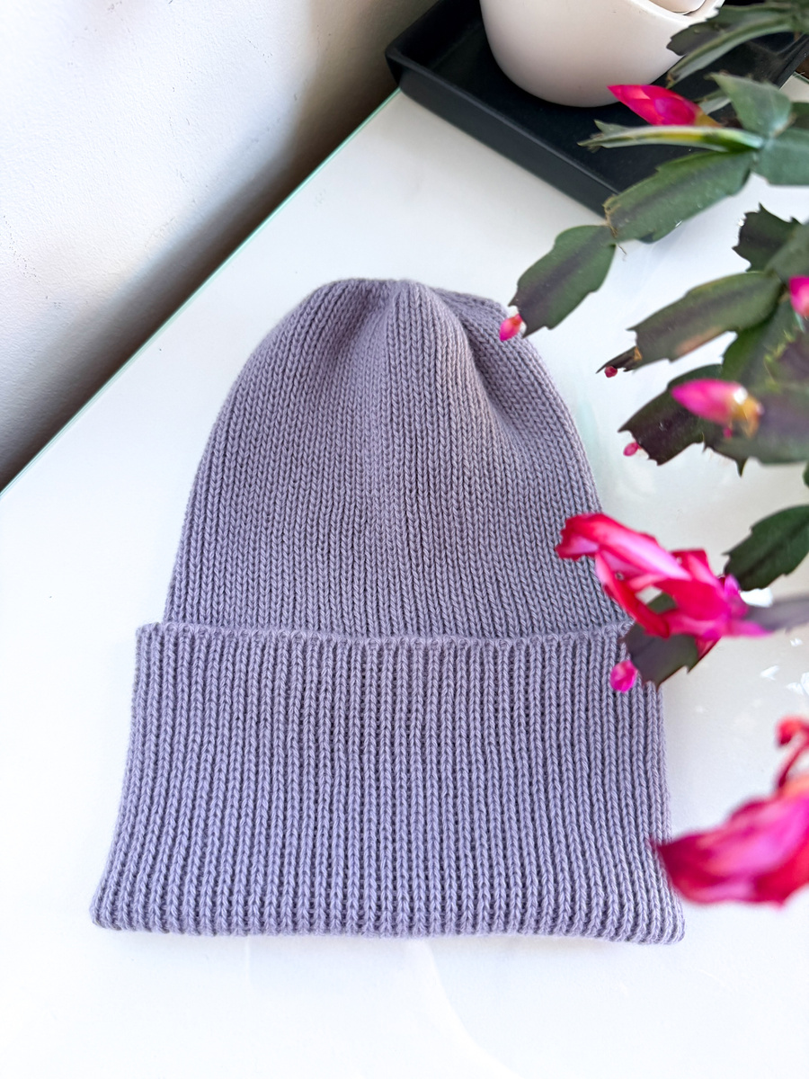MAREN Turn-Up Cashmere Beanie 100% Cashmere 710 Fuji
