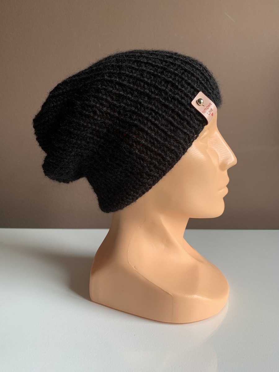 KIARA Beanie 100% Alpaca 8903 Black