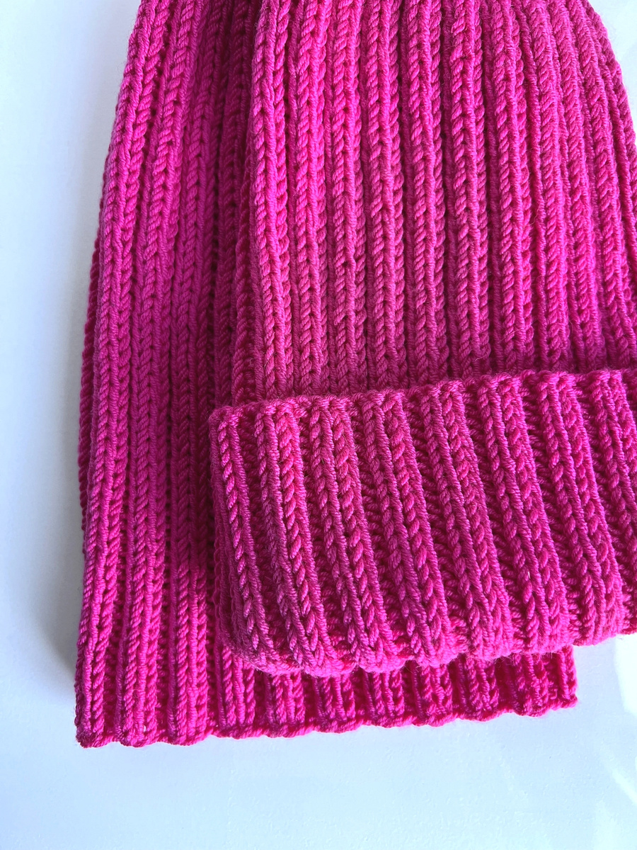 HELLI Handmade Baby Merino Wool Beanie 08 Fuchsia