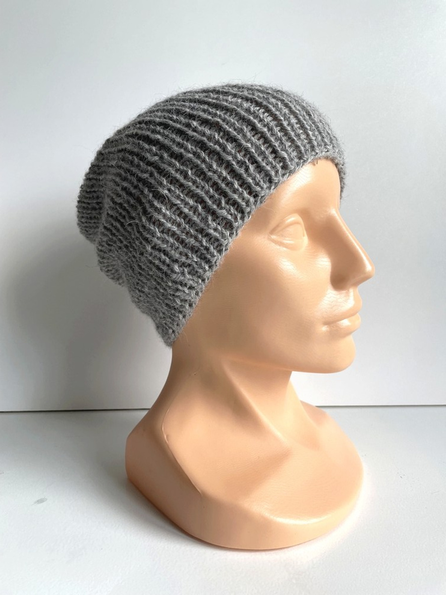 KIARA Beanie 100% Alpaca 501 Light Grey