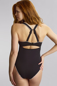 Strój kąpielowy jednoczęściowy Panache Swim AURORA SW2020A LARA Plunge Swimsuit Aurora Black/White