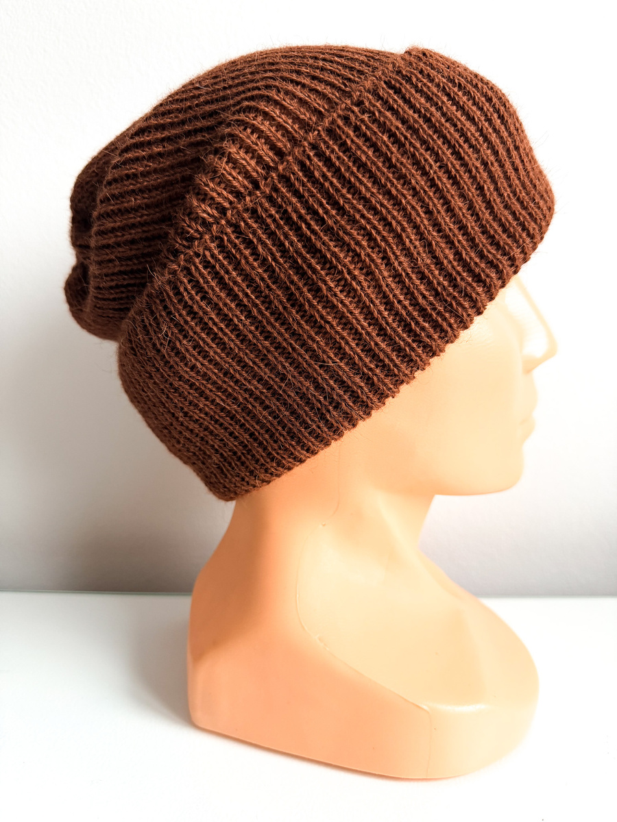 HELEN Beanie 100% Alpaca 9041 Copper Brown