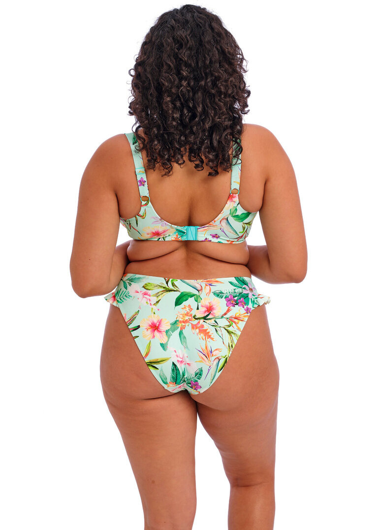 KOMPLET - Biustonosz kąpielowy i majtki Elomi Swim SUNSHINE COVE Aqua ES801802AQA Uw Plunge Bikini Top (36G, 36HH, 40J) + wybrane figi