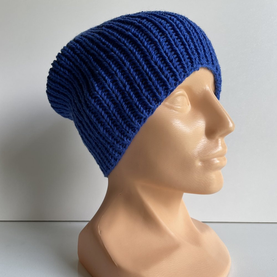 Czapka wełniana NANA 100% Baby Merino 33 Niebieski