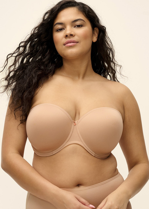 Biustonosz Elomi SMOOTH EL4300SAH Uw Moulded Strapless Bra Sahara
