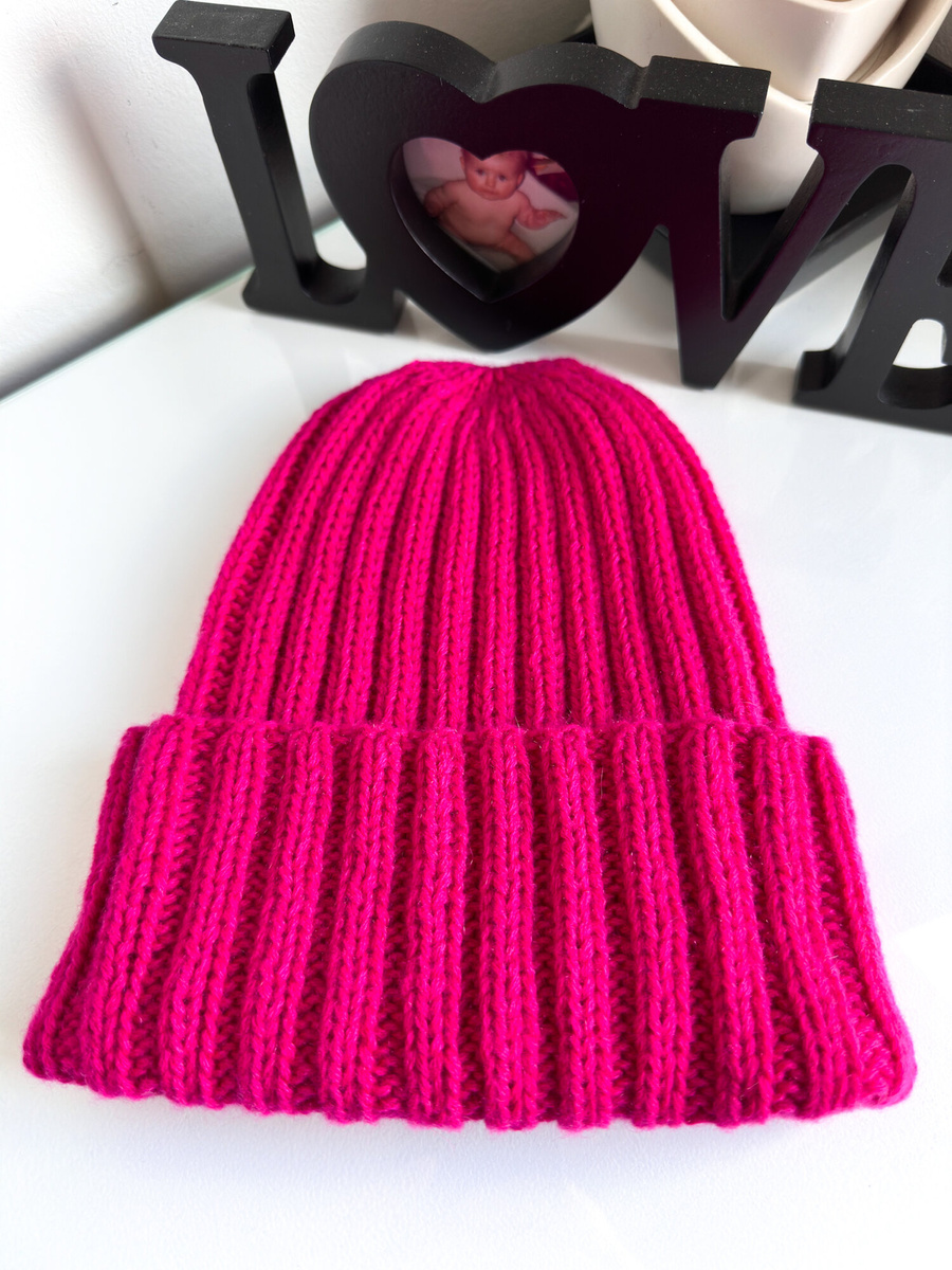 MARLA Turn-Up Beanie 100% Cashmere 711 Sakura