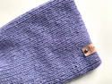 Handgemachte Damenmütze AUREA 100% Baby Merino plus Mohair und Seide 25/11 Lavendel