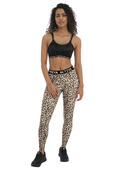 Bezfiszbinowy biustonosz sportowy Freya Active DYNAMIC AC4014PUK Non Wired Sports Bra Pure Leopard Black