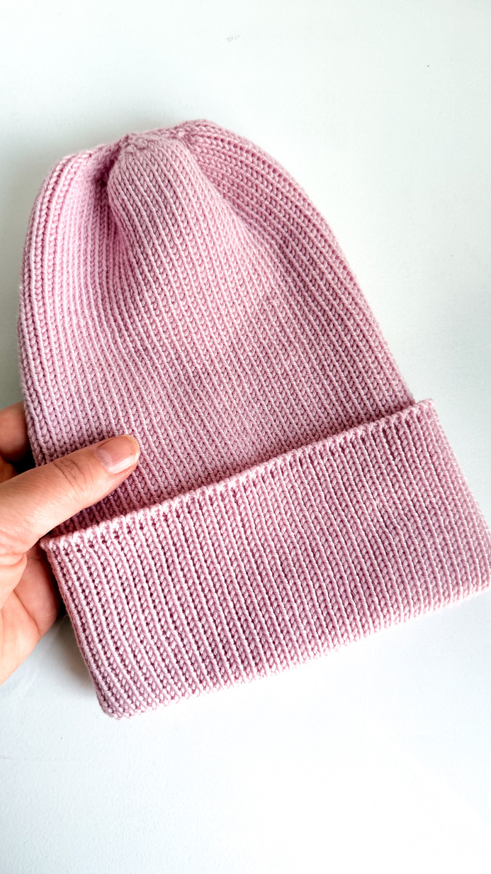 VARELLA Mütze aus Baby-Merinowolle 54 Pudriges Rosa