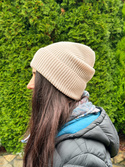 VARELLA – czapka z wełny merino 63 piaskowa beanie zimowa