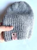 KIARA Beanie 100% Alpaca 501 Light Grey