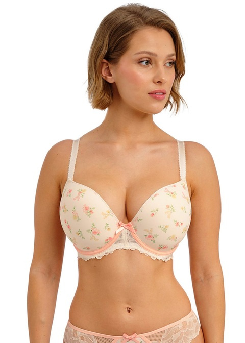 Biustonosz Freya CHERISH ME AA404031ROY Uw Moulded Plunge T-shirt Bra Rose Delicacy