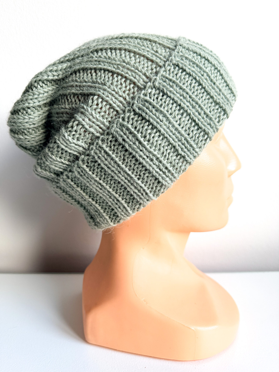 LAURIN Beanie 100% Alpaca 9038 Green Sage