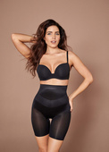 Figi modelujące z wysokim stanem i długimi nogawkami Wacoal FIT & LIFT WE137008BLK High Waist Long Leg Black