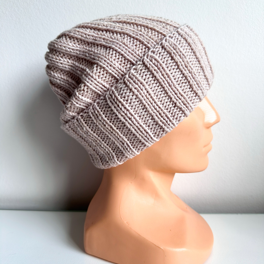 HELLI Handmade Baby Merino Wool Beanie 59 Wheat