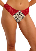 Stringi Freya CHERISH ME AA404070REO Thong Red Leopard