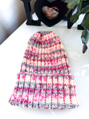 NELLI Handmade Merino Wool Beanie 19 Jagody i Śmietanka
