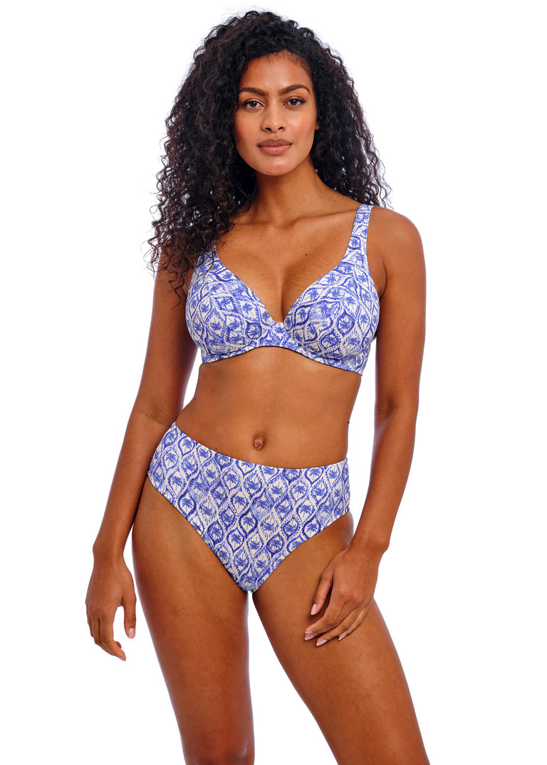 Figi kąpielowe Freya Swim OCEAN BREEZE AS206078DEN High Waist Bikini Brief Denim