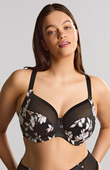 Biustonosz Sculptresse by Panache BLISS 10685B Full Cup Bra Black Floral