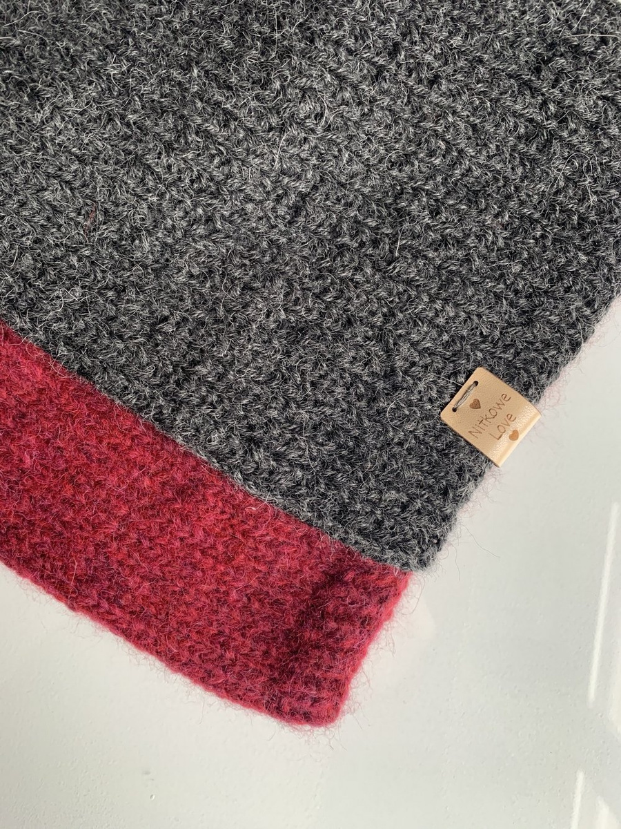 KIARA Beanie 100% Alpaca 0506 Dark Grey