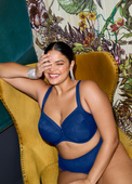 Biustonosz Elomi NERINA EL302734FRY Uw Plunge Bra - Stretch French Navy