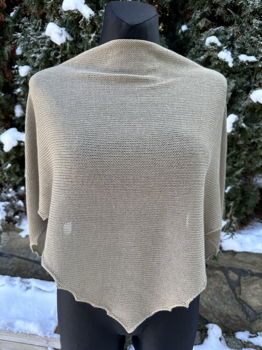 Chusta gładka, symetryczna, 100% Kaszmir