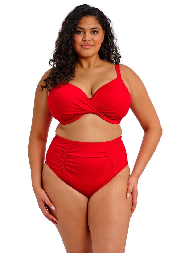 Biustonosz kąpielowy Elomi PLAIN SAILING ES7285LAA Uw Plunge Bikini Top Lava