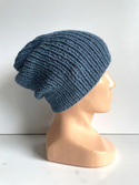 KIARA Beanie 100% Alpaca 6309 średni niebieski petrol