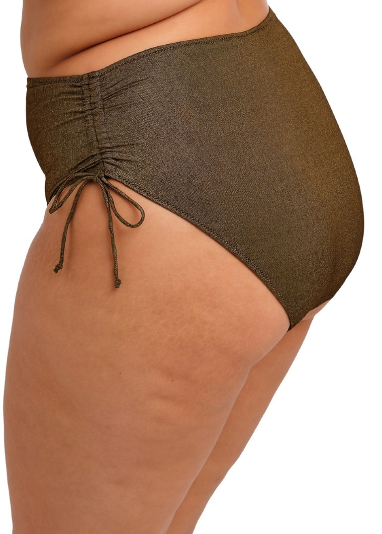 Figi kąpielowe Elomi Swim SUNSET SHIMMER ES803273GOR Adjustable Bikini Brief Gold Rush