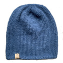 Ciepła czapka ręcznie robiona CHMURKA Alpaka 17 Jeans