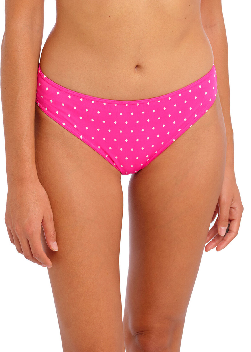 KOMPLET - Strój kąpielowy Freya JEWEL COVE AS7231RAY Uw Sweetheart Bikini Top Raspberry + majtki klasyczne AS7234RAY (30DD + S)