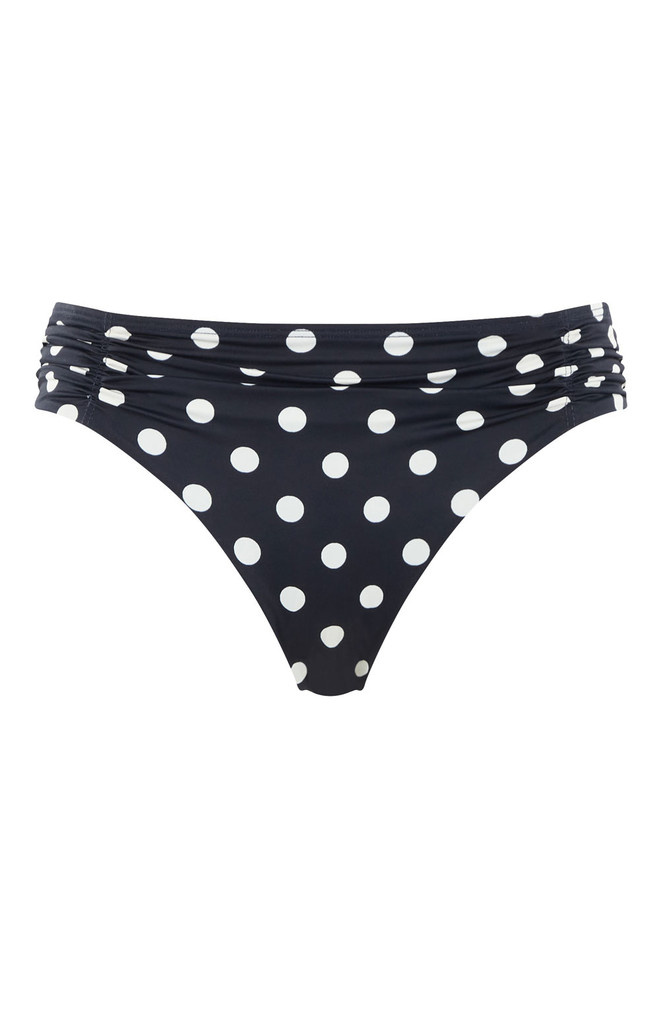 Figi kąpielowe Panache Swim ANYA RIVA SPOT SW1456 Gather Pant Navy/Vanilla