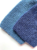 Handmade women's hat AUREA 100% baby merino plus mohair and silk 42/27 Petrol