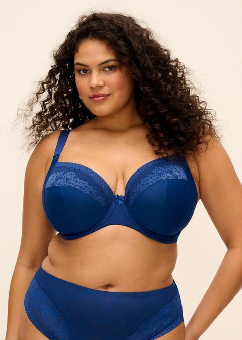 Biustonosz Elomi NERINA EL302734FRY Uw Plunge Bra - Stretch French Navy