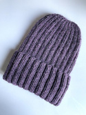 LAURIN Beanie 100% Alpaca 9023 Fioletowa Mgiełka