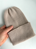 VARELLA Beanie-Mütze aus Merinowolle 63 piaskowa