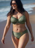 Figi kąpielowe Fantasie MAYA BAY FS505772PRI Mid Rise Bikini Brief Peridot