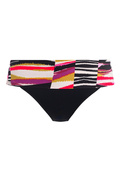 KOMPLET - Biustonosz kąpielowy Fantasie Swim SANOA ISLAND FS503004BLK Uw Halter Bikini Top Black 32E + majtki FS503077BLK S