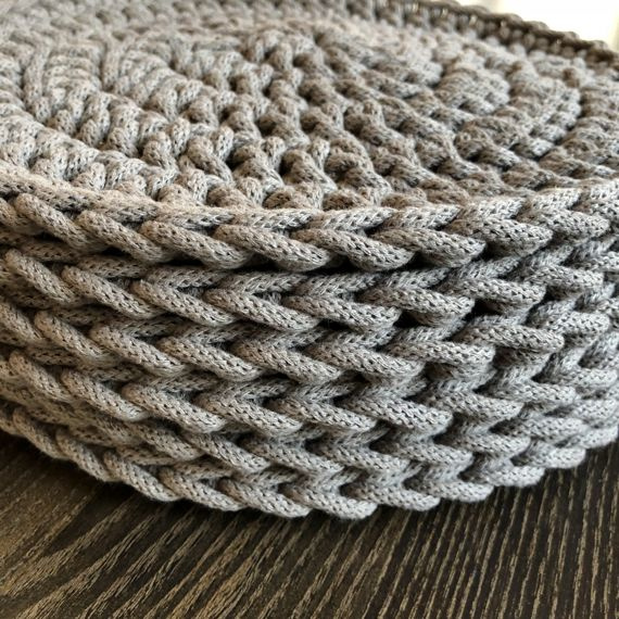 Sweterek, ocieplacz na świecę niebieskiPodkładka pod kubek ze sznurka bawełnianego 22 cm pomarańczowy