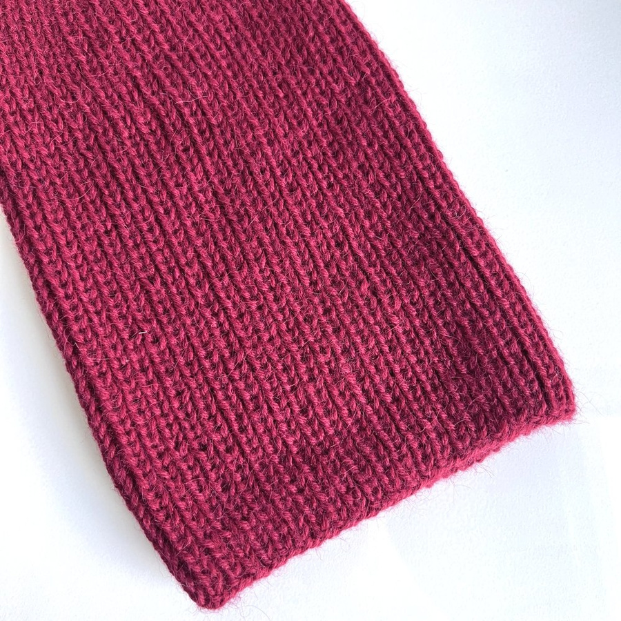 KIARA Beanie 100% Alpaca 3900 pomidorowy