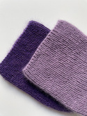 Handmade women's hat AUREA 100% Baby Merino plus mohair and silk 40/05 Amethyst