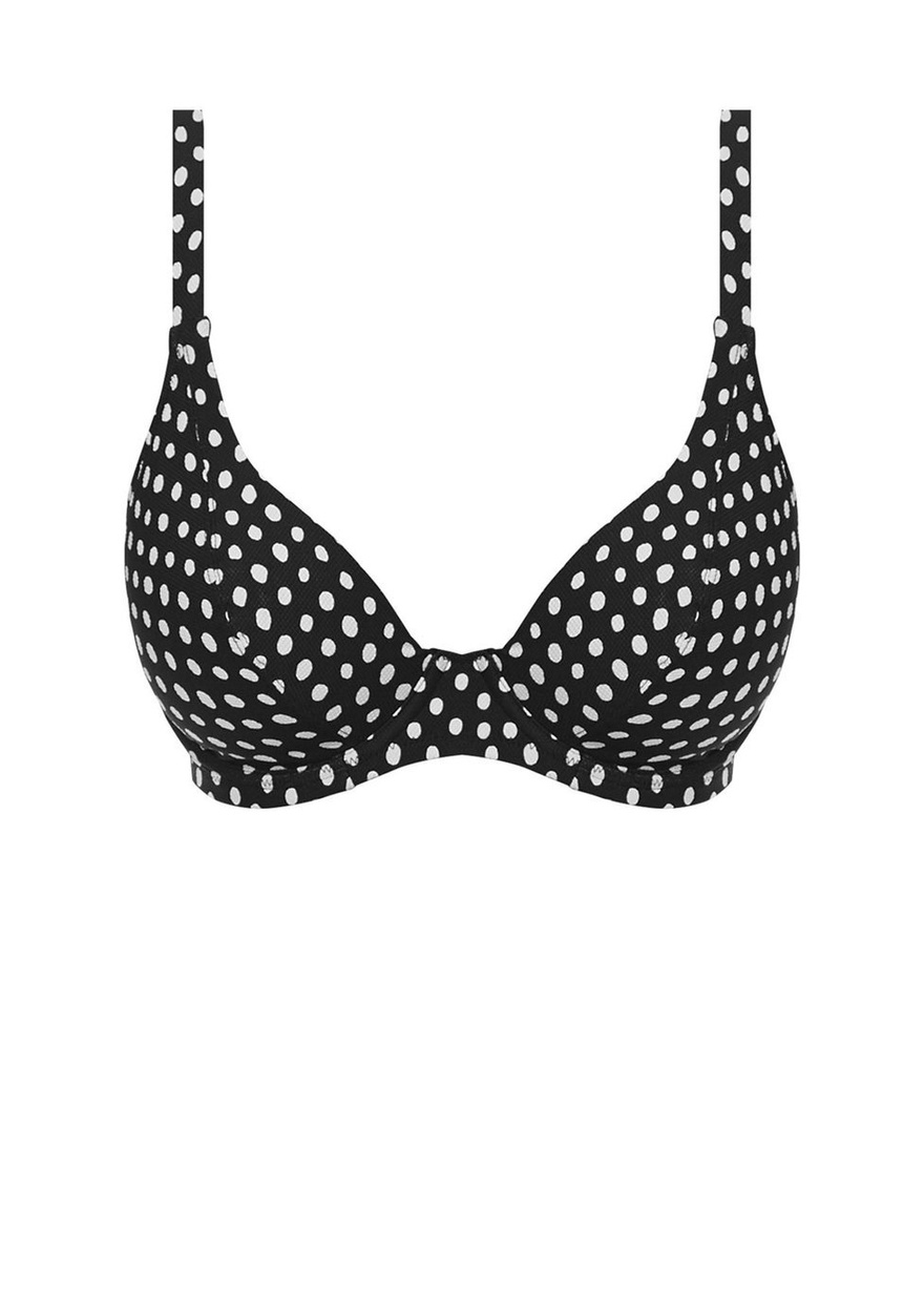 KOMPLET - Strój kąpielowy dwuczęściowy Fantasie Swim SANTA MONICA Black & White - wybierz fasony i rozmiary (30F, 36DD)