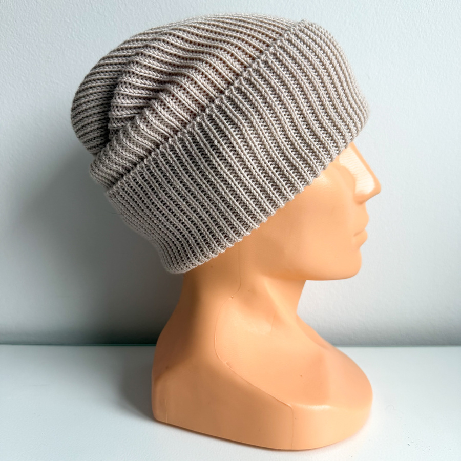 VARELLA Beanie-Mütze aus Merinowolle 63 piaskowa