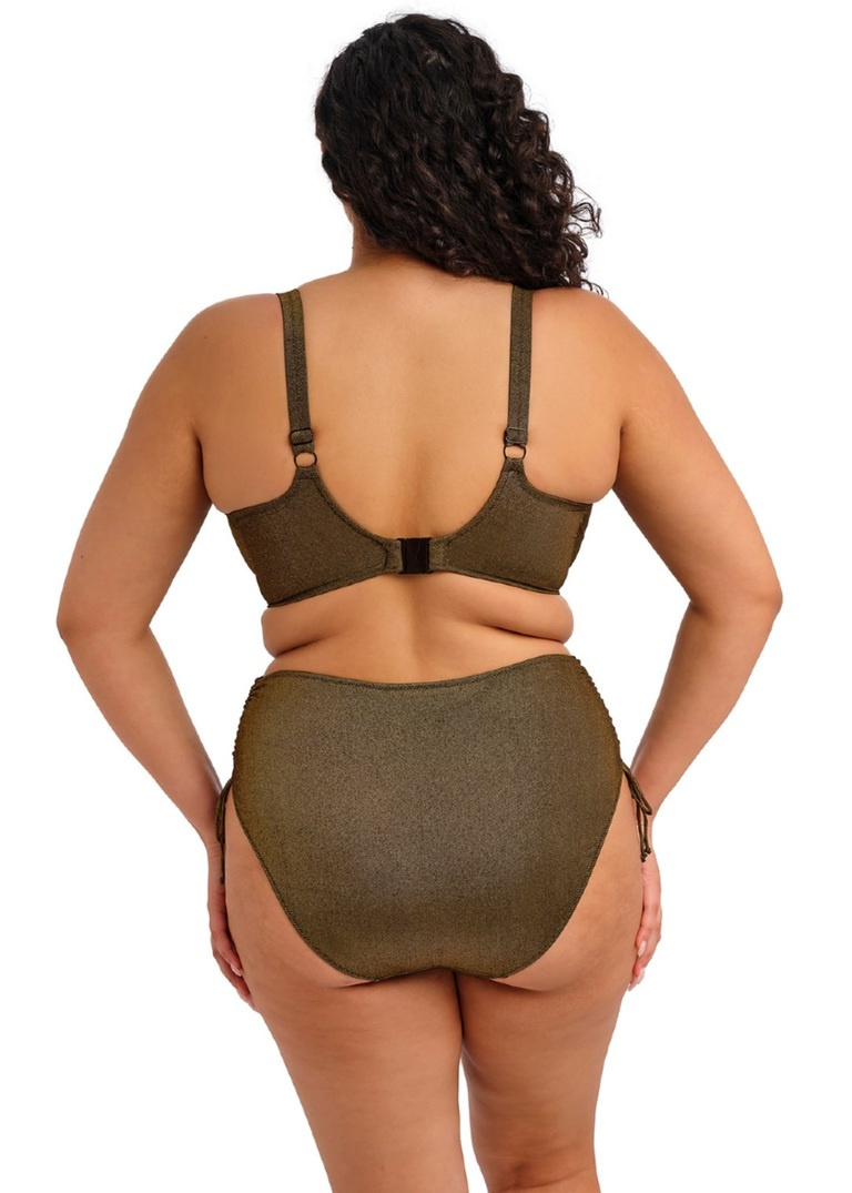 Figi kąpielowe Elomi Swim SUNSET SHIMMER ES803273GOR Adjustable Bikini Brief Gold Rush