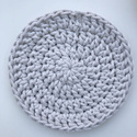 Podkładka pod kubek ze sznurka bawełnianego 22 cm krem