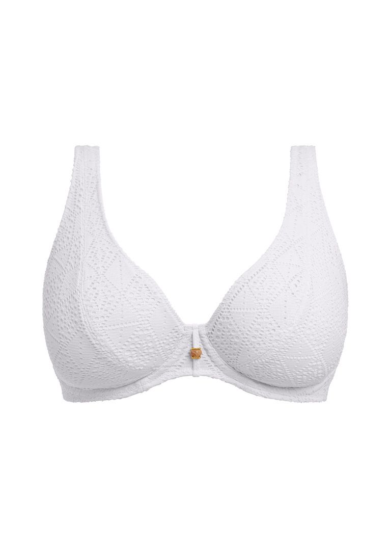 Biustonosz kąpielowy Freya Swim NOMAD NIGHTS AS205413WHE Uw High Apex Bikini Top White