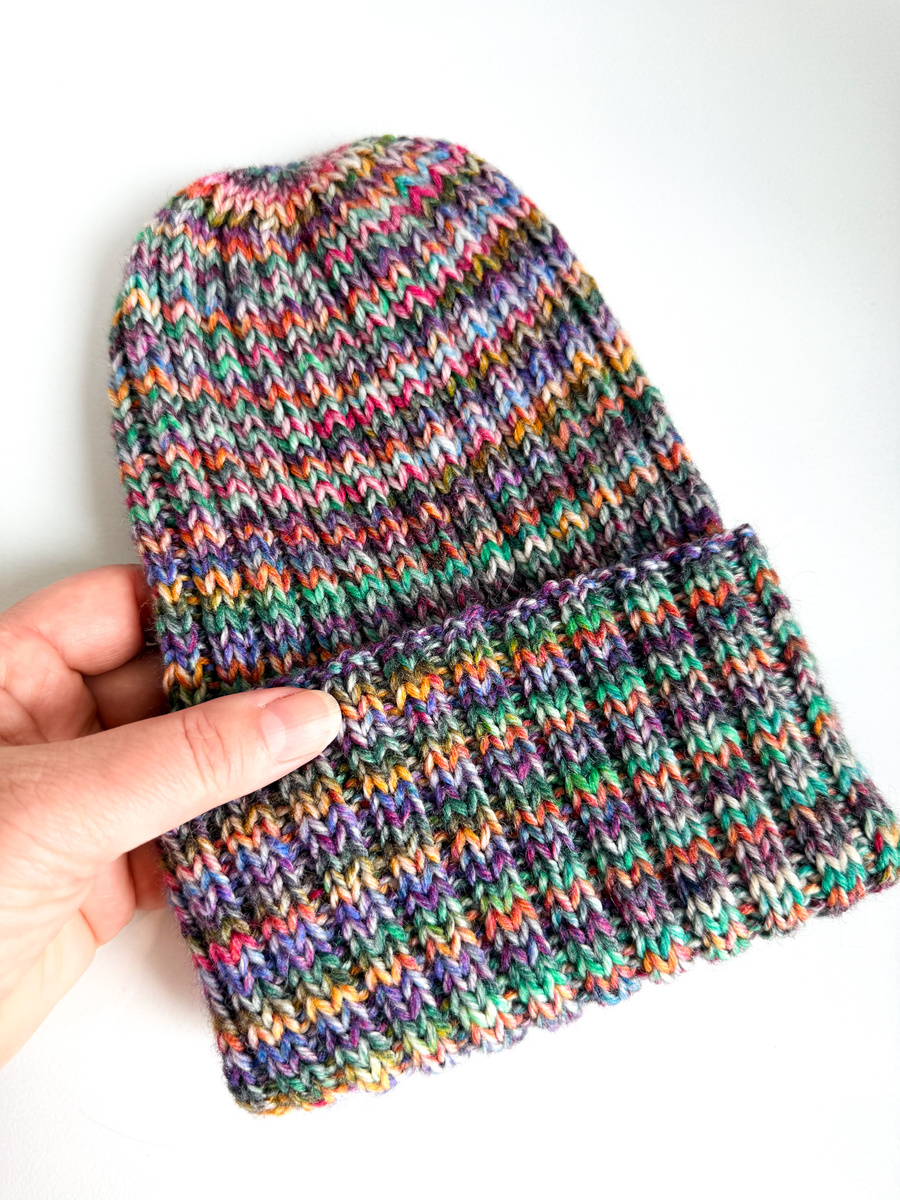 NELLI – ręcznie robiona czapka merino beanie 29 Garden Party