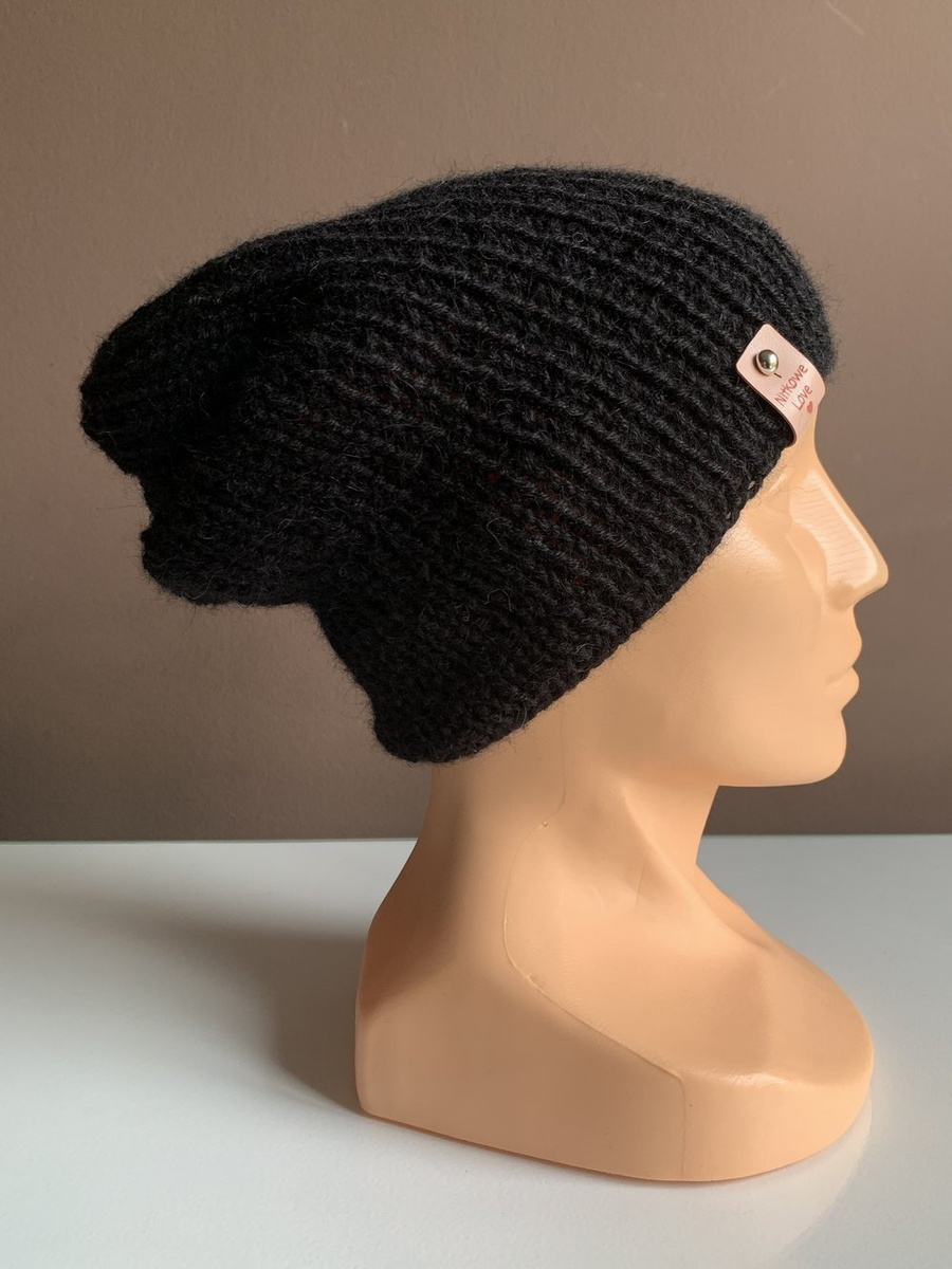 KIARA Beanie 100% Alpaca 8903 Black