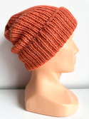 KIARA Handmade Beanie 100% Alpaca 2915 Orange